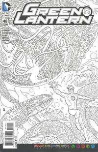 Cover Thumbnail for Green Lantern (DC, 2011 series) #48 [Adult Coloring Book Cover]