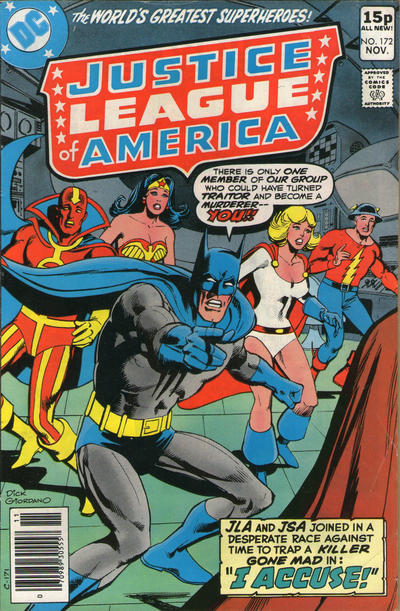 Cover for Justice League of America (DC, 1960 series) #172 [British]
