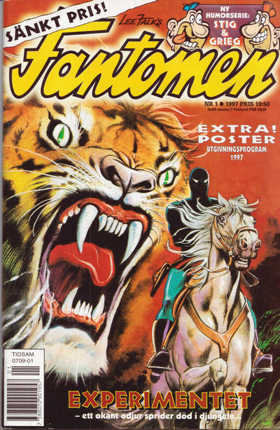 Cover for Fantomen (Semic, 1958 series) #1/1997