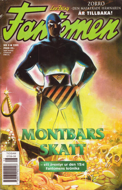 Cover for Fantomen (Egmont, 1997 series) #8/1999
