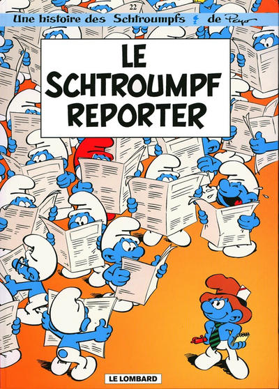 Cover for Les Schtroumpfs (Le Lombard, 1992 series) #22 - Le schtroumpf reporter