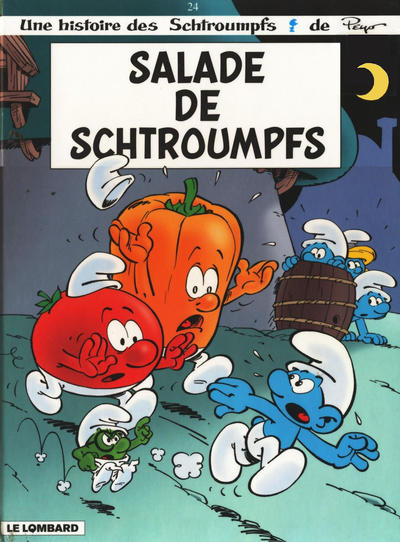 Cover for Les Schtroumpfs (Le Lombard, 1992 series) #24 - Salade de schtroumpfs