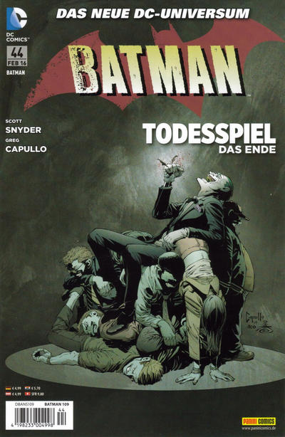 Cover for Batman (Panini Deutschland, 2012 series) #44 (109)