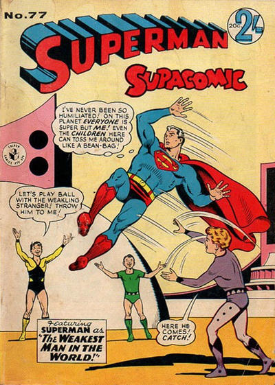 Cover for Superman Supacomic (K. G. Murray, 1959 series) #77