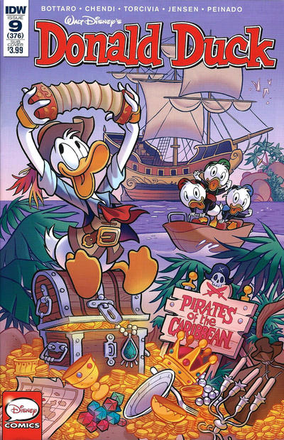 Cover for Donald Duck (IDW, 2015 series) #9 [Cover B]