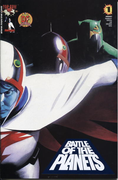 Cover for Battle of the Planets (Image, 2002 series) #1 [Dynamic Forces Wizard Authentic Blue Foil Edition]