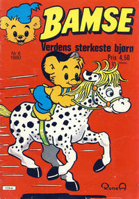 Cover Thumbnail for Bamse (Atlantic Forlag, 1977 series) #6/1980