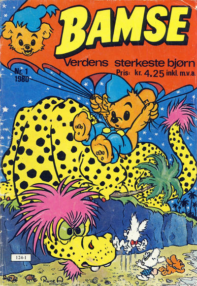 Cover for Bamse (Atlantic Forlag, 1977 series) #1/1980