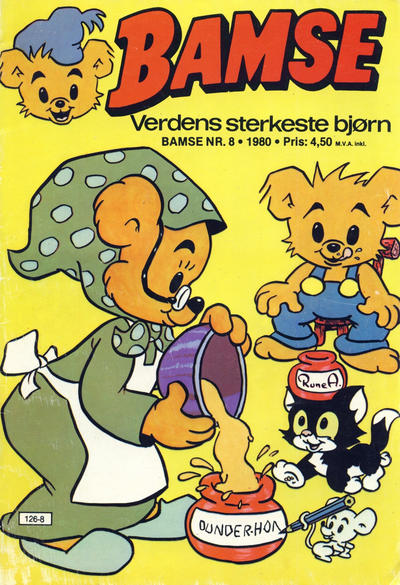 Cover for Bamse (Atlantic Forlag, 1977 series) #8/1980