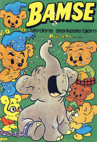 Cover for Bamse (Atlantic Forlag, 1977 series) #6/1982