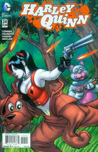 Cover for Harley Quinn (DC, 2014 series) #24 [Chad Hardin Cover]
