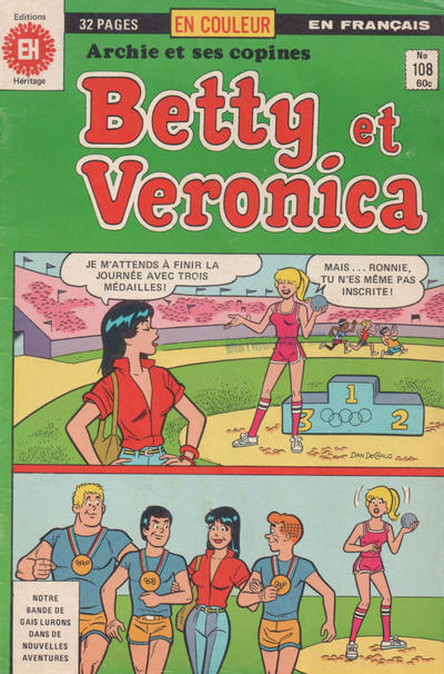 Cover for Betty et Véronica (Editions Héritage, 1971 series) #108