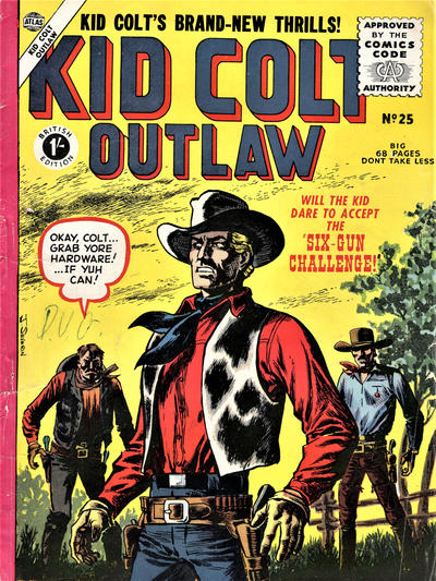 Cover for Kid Colt Outlaw (Thorpe & Porter, 1950 ? series) #25