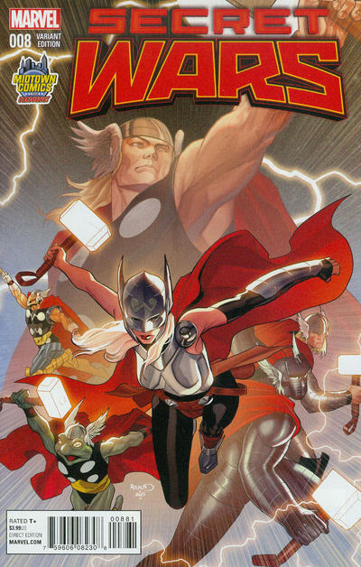 Cover for Secret Wars (Marvel, 2015 series) #8 [Midtown Comics Exclusive Paul Renaud Variant]