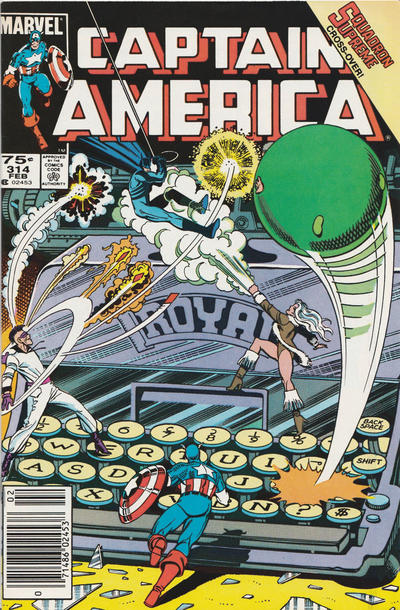 Cover for Captain America (Marvel, 1968 series) #314 [Newsstand]