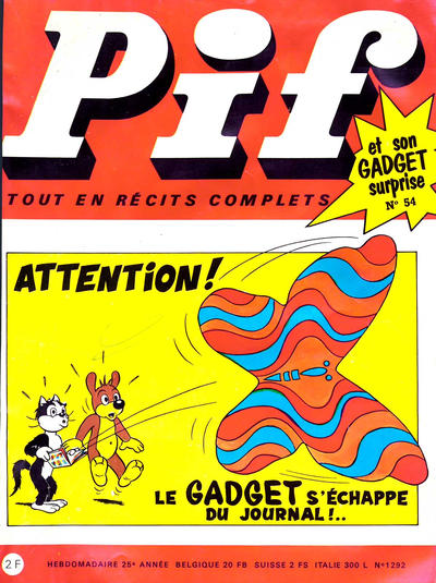 Cover for Pif Gadget (Éditions Vaillant, 1969 series) #54