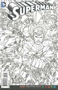 Cover Thumbnail for Superman (DC, 2011 series) #48 [Adult Coloring Book Cover]