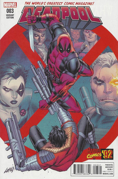 Cover for Deadpool (Marvel, 2016 series) #3 [Incentive Rob Liefeld Marvel ‘92 Variant]