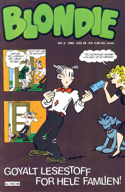 Cover for Blondie (Semic, 1980 series) #6/1980