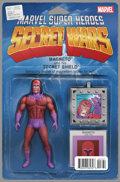 Cover for Secret Wars (Marvel, 2015 series) #7 [John Tyler Christopher Action Figure (Magneto)]