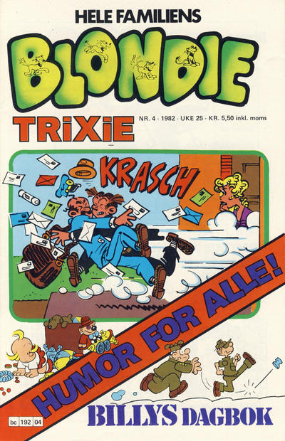 Cover for Blondie (Semic, 1980 series) #4/1982