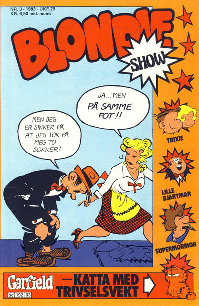 Cover for Blondie (Semic, 1980 series) #3/1983