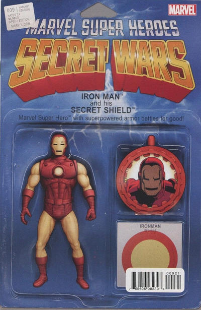 Cover for Secret Wars (Marvel, 2015 series) #9 [John Tyler Christopher Action Figure (Iron Man)]
