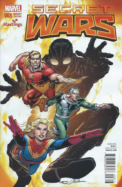 Cover for Secret Wars (Marvel, 2015 series) #8 [Hastings Exclusive Neal Adams Variant]