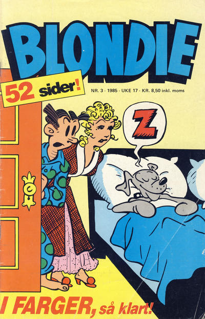Cover for Blondie (Semic, 1980 series) #3/1985