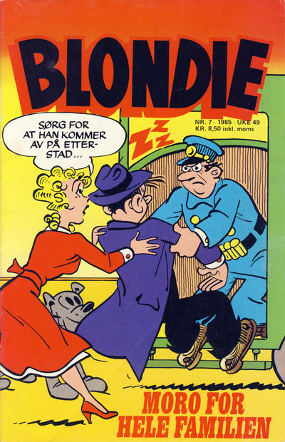 Cover for Blondie (Semic, 1980 series) #7/1985