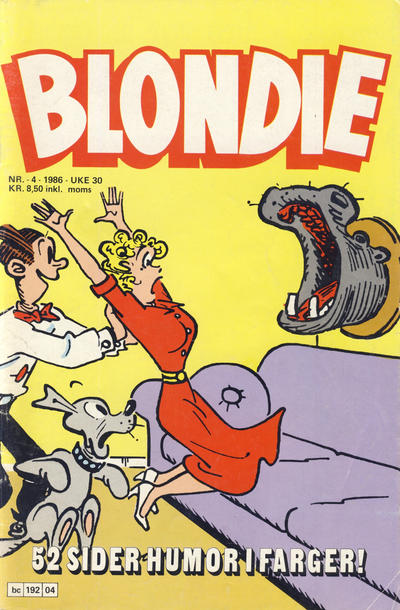 Cover for Blondie (Semic, 1980 series) #4/1986