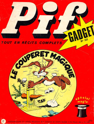 Cover for Pif Gadget (Éditions Vaillant, 1969 series) #212