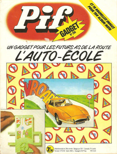 Cover for Pif Gadget (Éditions Vaillant, 1969 series) #296