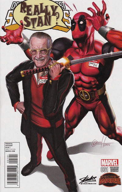Cover for Deadpool's Secret Secret Wars (Marvel, 2015 series) #1 [Stan Lee Collectibles Exclusive Greg Horn Color Variant]
