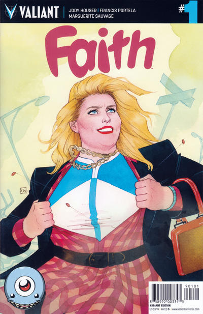 Cover for Faith (Valiant Entertainment, 2016 series) #1 [Cover J - Third Eye Comics Variant - Kevin Wada]