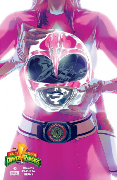 Cover for Mighty Morphin Power Rangers (Boom! Studios, 2016 series) #0 [Pink Ranger Cover]