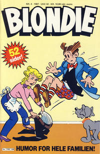 Cover Thumbnail for Blondie (Semic, 1980 series) #4/1987