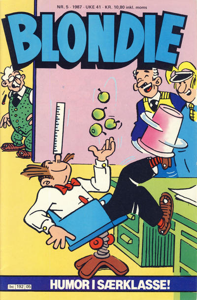 Cover for Blondie (Semic, 1980 series) #5/1987