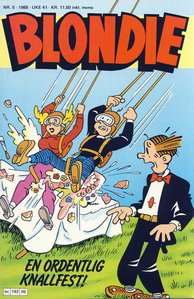Cover for Blondie (Semic, 1980 series) #5/1988