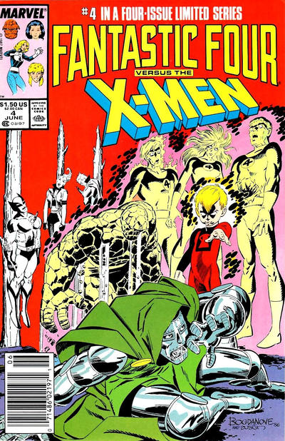 Cover for Fantastic Four vs. X-Men (Marvel, 1987 series) #4 [Newsstand]
