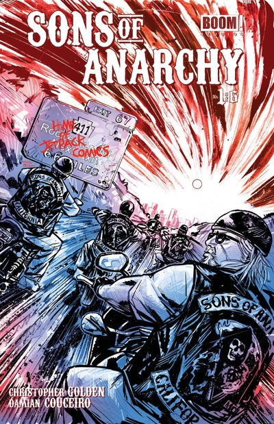 Cover for Sons of Anarchy (Boom! Studios, 2013 series) #1 [Cover R - Jetpack Comics Exclusive Garry Brown Road to Rochester Variant]