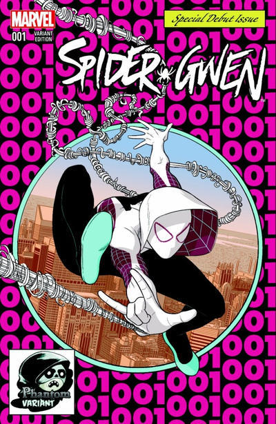 Cover for Spider-Gwen (Marvel, 2015 series) #1 [Variant Edition - Phantom Exclusive - Jamie McKelvie Cover]