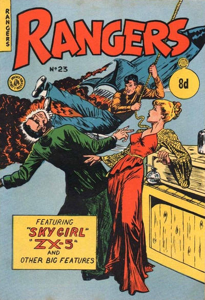 Cover for Rangers Comics (H. John Edwards, 1950 ? series) #23 [8d]