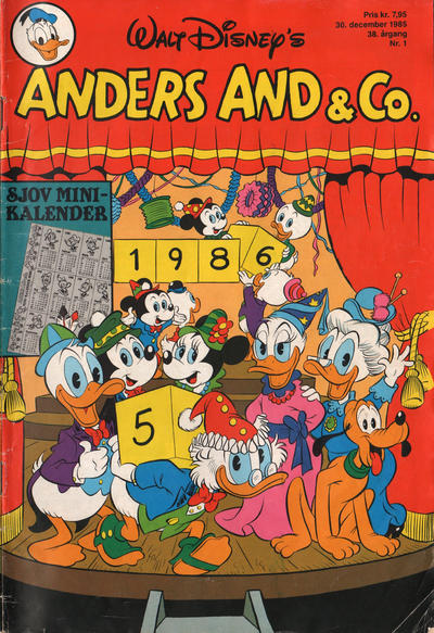 Cover for Anders And & Co. (Egmont, 1949 series) #1/1986