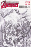 Cover Thumbnail for All-New, All-Different Avengers (2015 series) #1 [Incentive Alex Ross Vintage Sketch Variant]