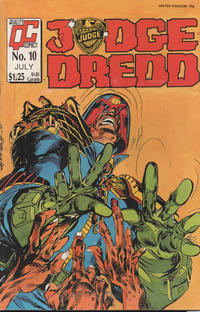 Cover Thumbnail for Judge Dredd (Fleetway/Quality, 1987 series) #10 [Orange background]