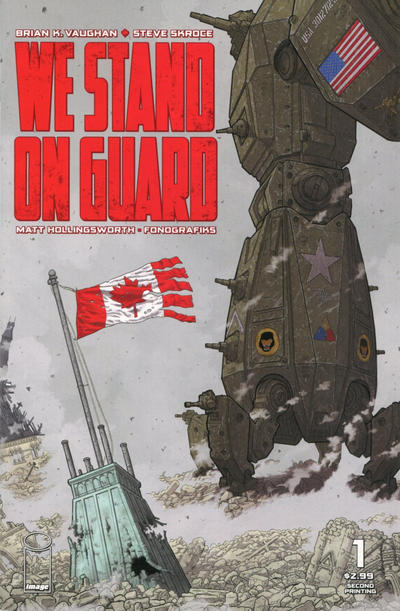 Cover for We Stand on Guard (Image, 2015 series) #1 [2nd Printing]