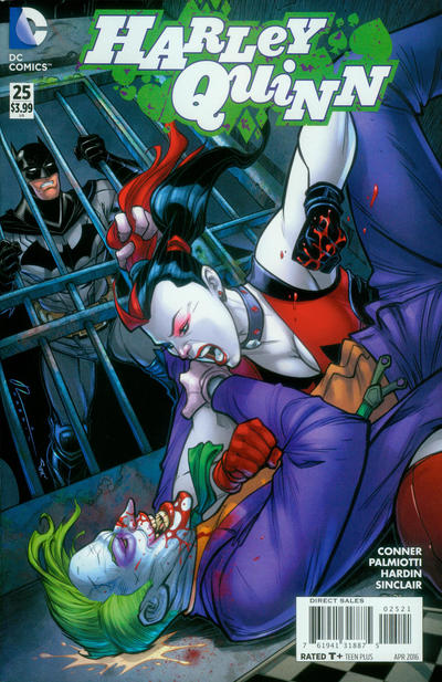 Cover for Harley Quinn (DC, 2014 series) #25 [Chad Hardin Cover]