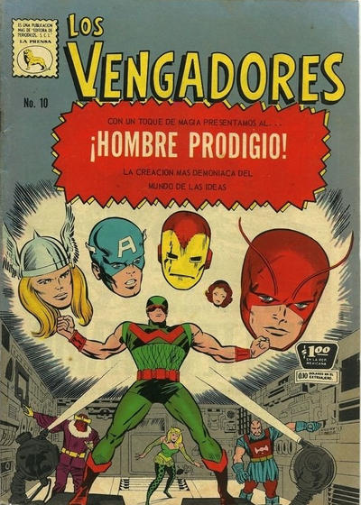 Cover for Los Vengadores (Editora de Periódicos, S. C. L. "La Prensa", 1965 series) #10