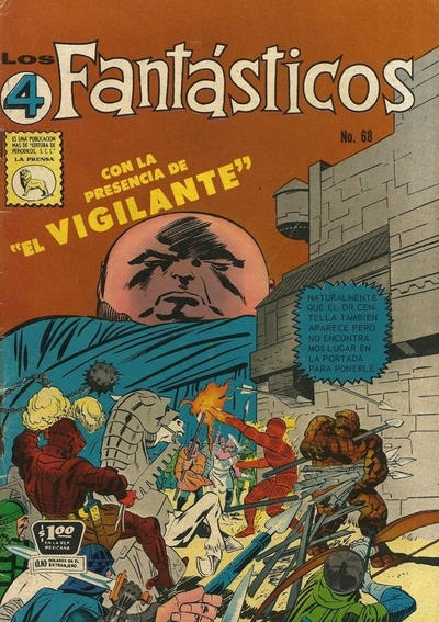 Cover for Los 4 Fantásticos (Editora de Periódicos, S. C. L. "La Prensa", 1962 series) #68
